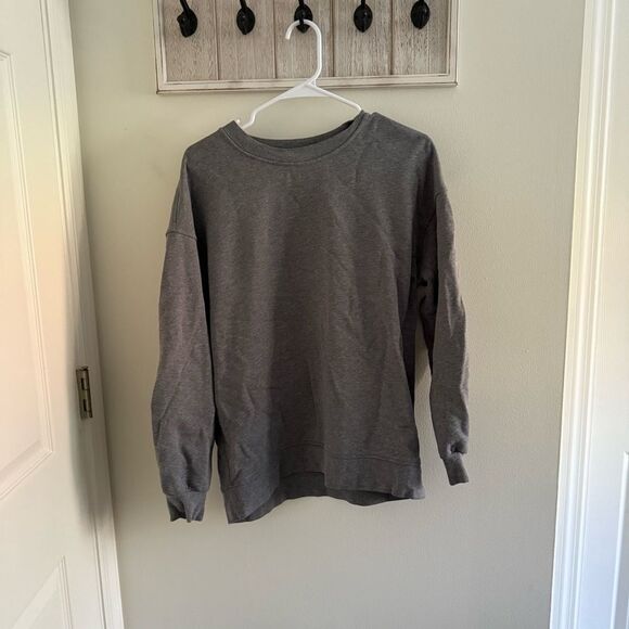 Lululemon Athletica Heather Gray Crewneck Top - Picture 1 of 2